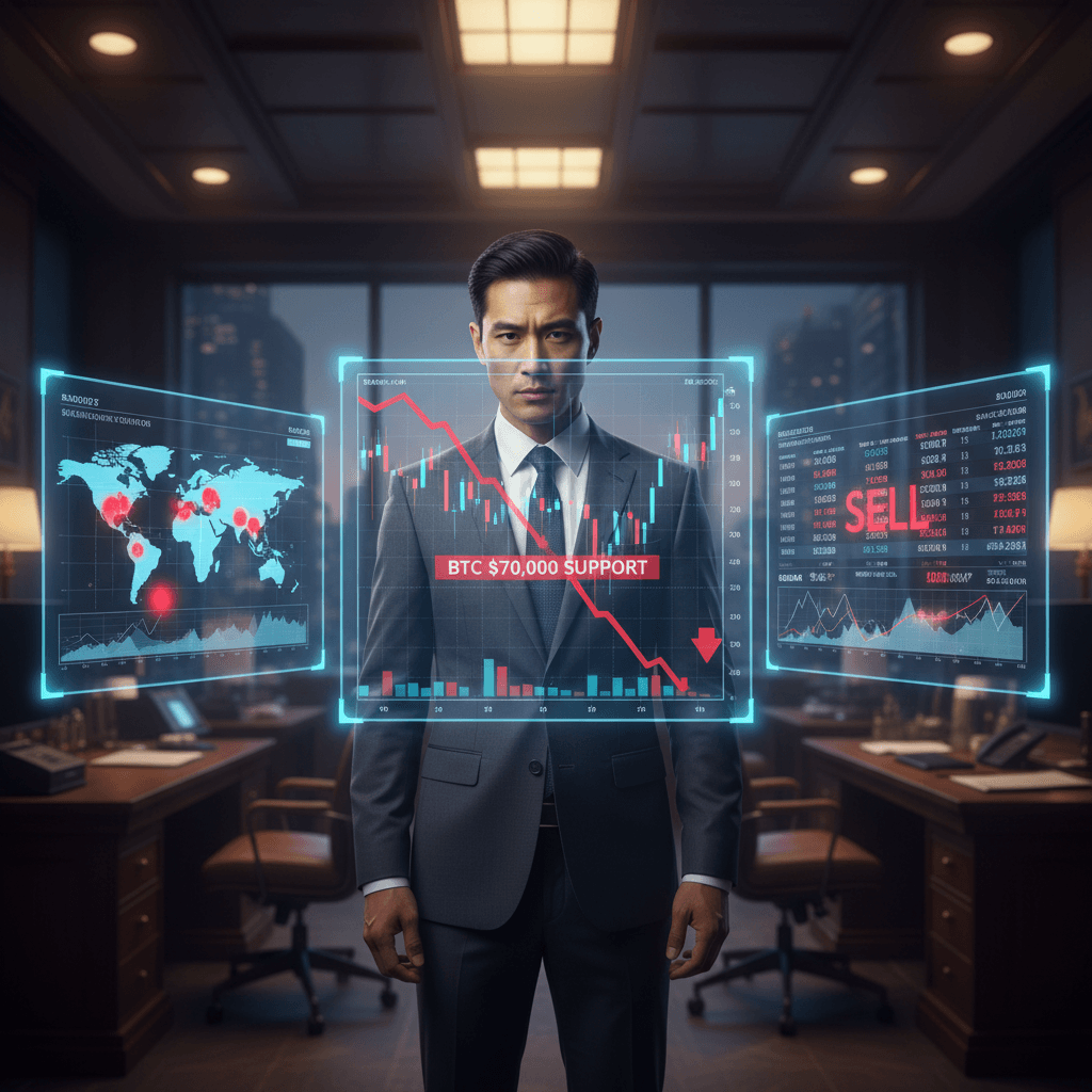 급변하는 거시경제, 지정학적 폭풍 속 암호화폐 시장: 비트코인 7만 달러 지지선 사수할까?