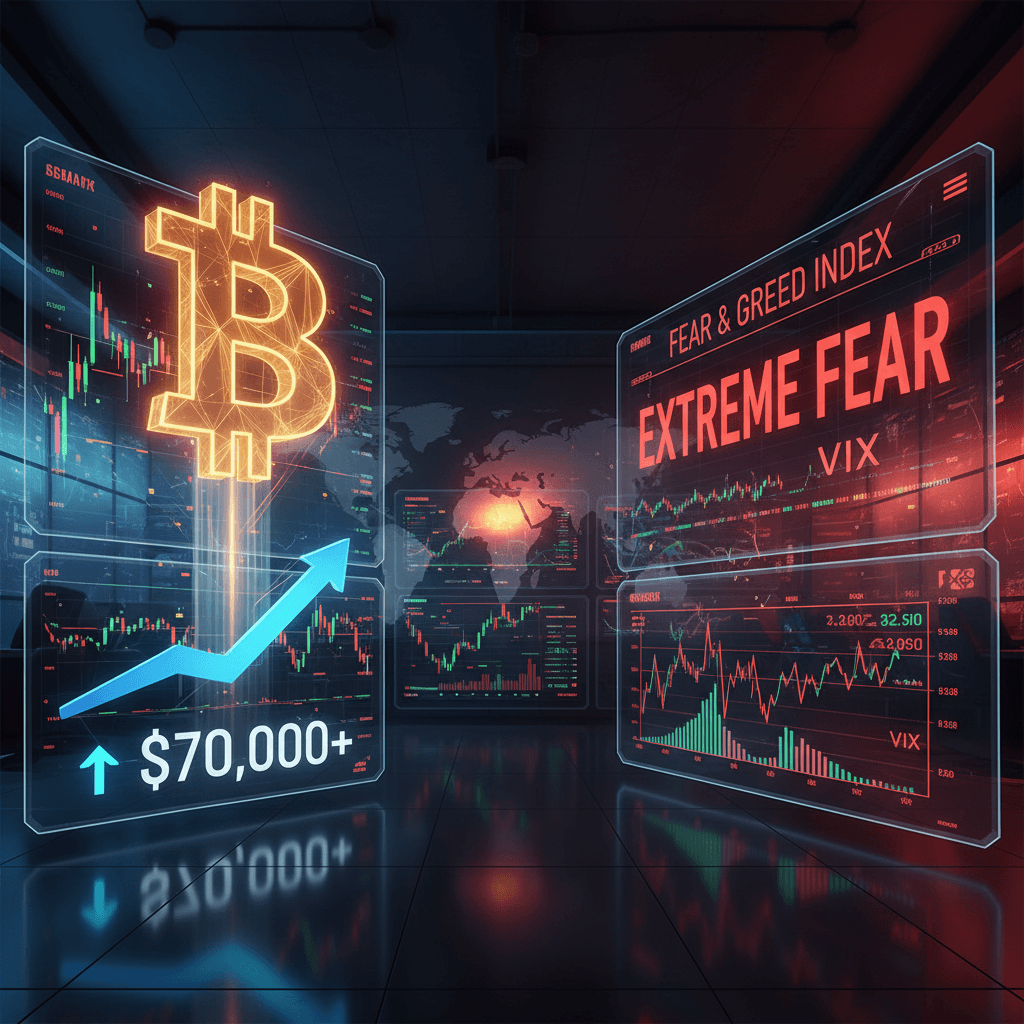 Bitcoin Reclaims $70,000 Amidst Middle East Ceasefire! But Market's 'Extreme Fear' Persists.