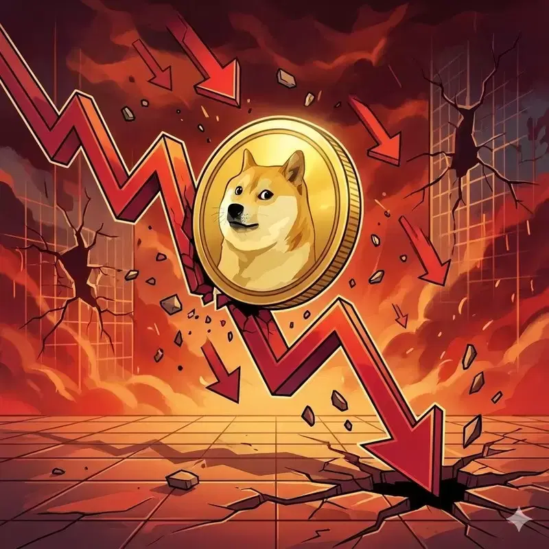 Dogecoin, Frustrated at $0.1... Downtrend Looms as Open Interest Decreases