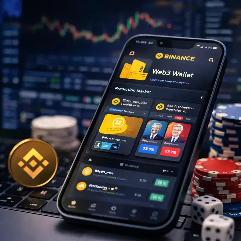Binance Integrates 'Bet and Predict the Future' Feature within App: Prediction Market Betting Function Fully Loaded