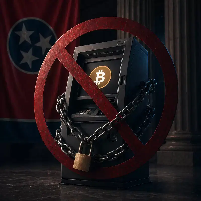 US Tennessee, full ban on cryptocurrency ATMs..."Cracking down on virtual asset fraud"