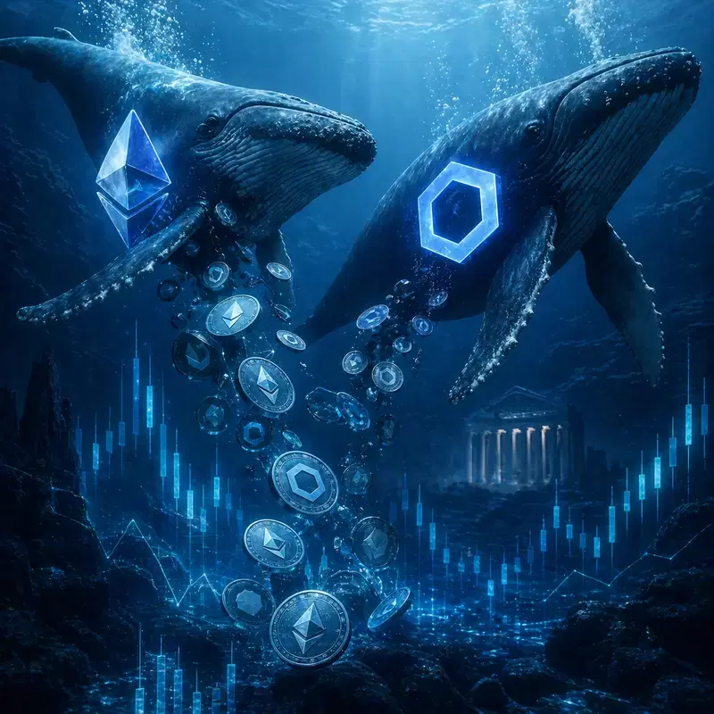 Not Waiting for Powell's Remarks...Whales 'Quietly Accumulating' Chainlink and Ethereum Before FOMC