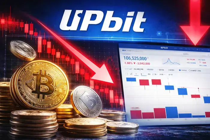 Upbit's Major Cryptocurrencies Plummet Amid Middle East Risks...Trading Volume Slightly Increases