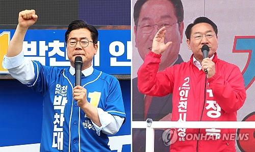 Incheon mayoral candidates from ruling and opposition parties clash over 'hidden virtual assets' and 'Daejang-dong' in TV debate