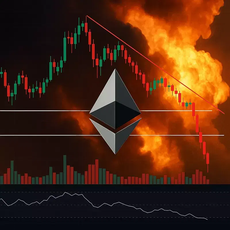 Ethereum, 'Sell' Tsunami as Ascending Triangle Breaks... $1,350 Fall Warning ON