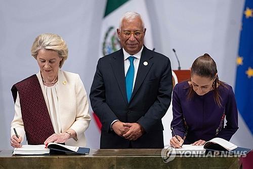 Reduces reliance on the US…EU and Mexico sign mutual tariff reduction agreement