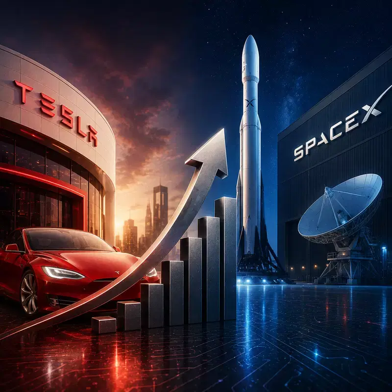 폴리마켓 "테슬라(TSLA)·스페이스X(SPCX) 연내 합병 확률 18%"