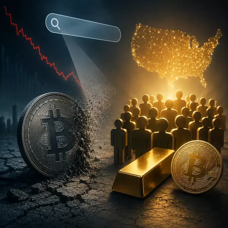 비트코인(BTC), 미국인 검색 관심도 5년 '최저'...악재·호재 다 터졌는데 '냉랭'